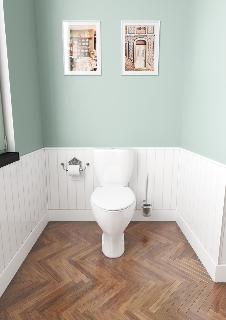 Унитаз-компакт Santeri Воротынский косой выпуск сиденье полипропилен 1.P401.7.S00.00B.F