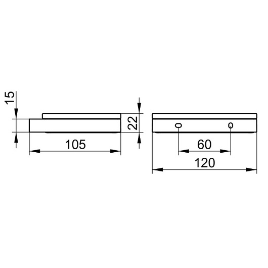 Мыльница настенная KEUCO EDITION 11 со съемной хрустальной чашей хром 11155019000