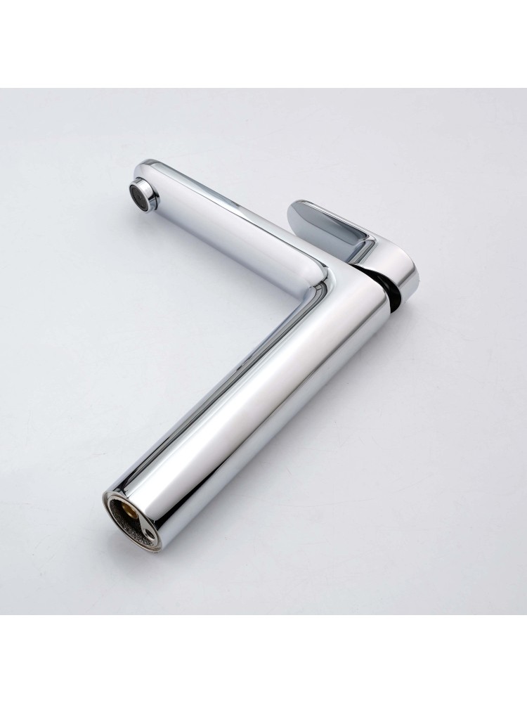 Смеситель для раковины Aquanet Ника высокий 190 мм без донного клапана хром AQ1804CR