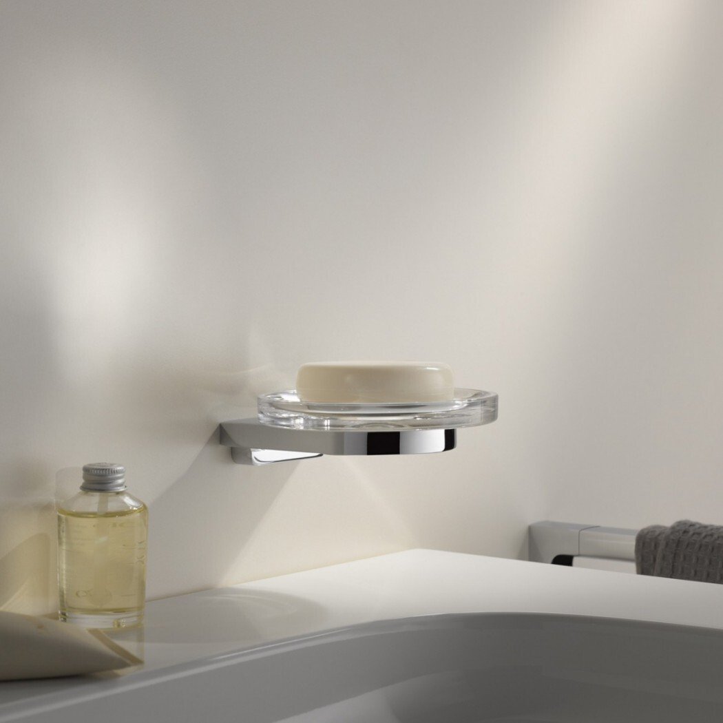 Мыльница настенная KEUCO Edition Moll хрустальное стекло хром 12755019000