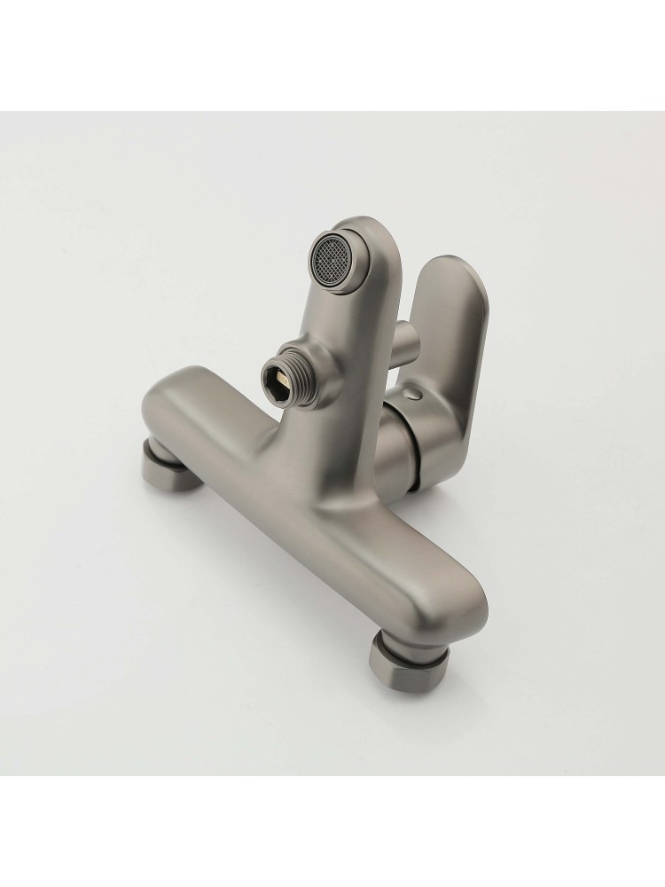 Смеситель для ванны Aquanet Ника оружейная сталь AQ1840BGM