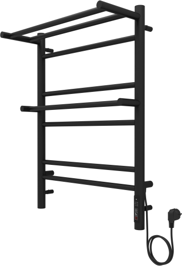 Полотенцесушитель электрический Aquatek Альфа П7 500х700 мм черный муар AQ EL RRP0770BL