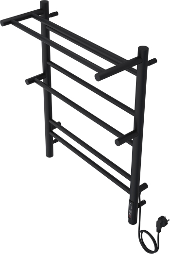 Полотенцесушитель электрический Aquatek Альфа П7 500х700 мм черный муар AQ EL RRP0770BL