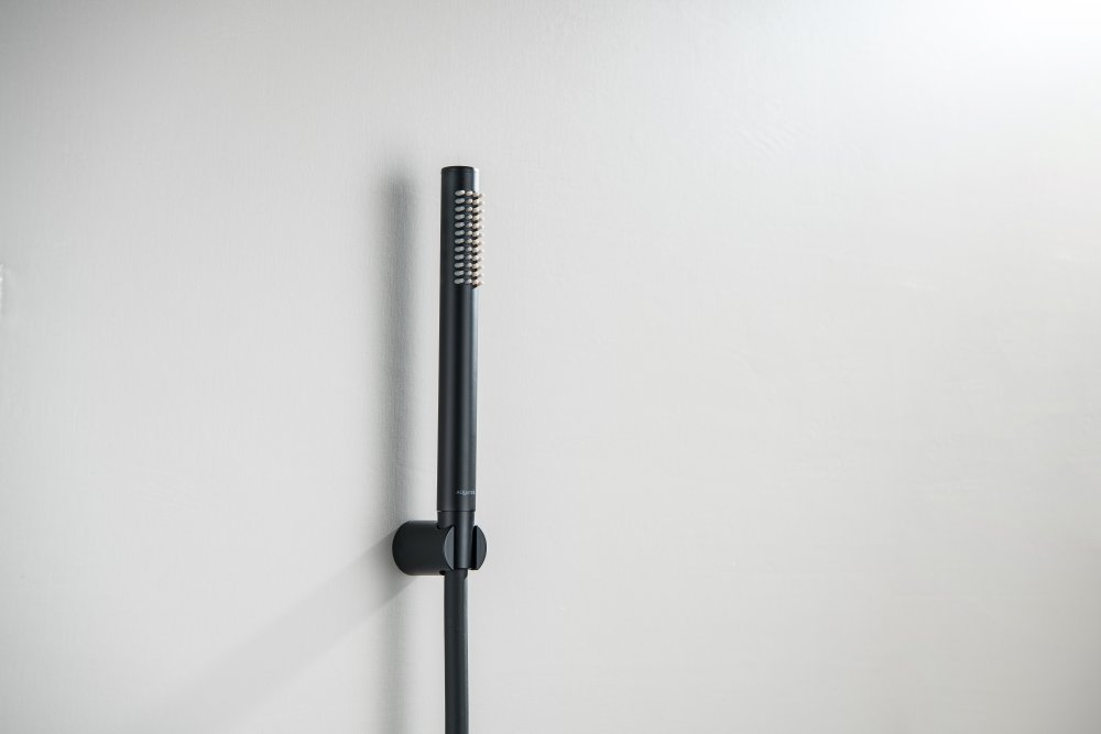 Душевой набор Aquanet Европа 1jet матовый черный AQ2034MB