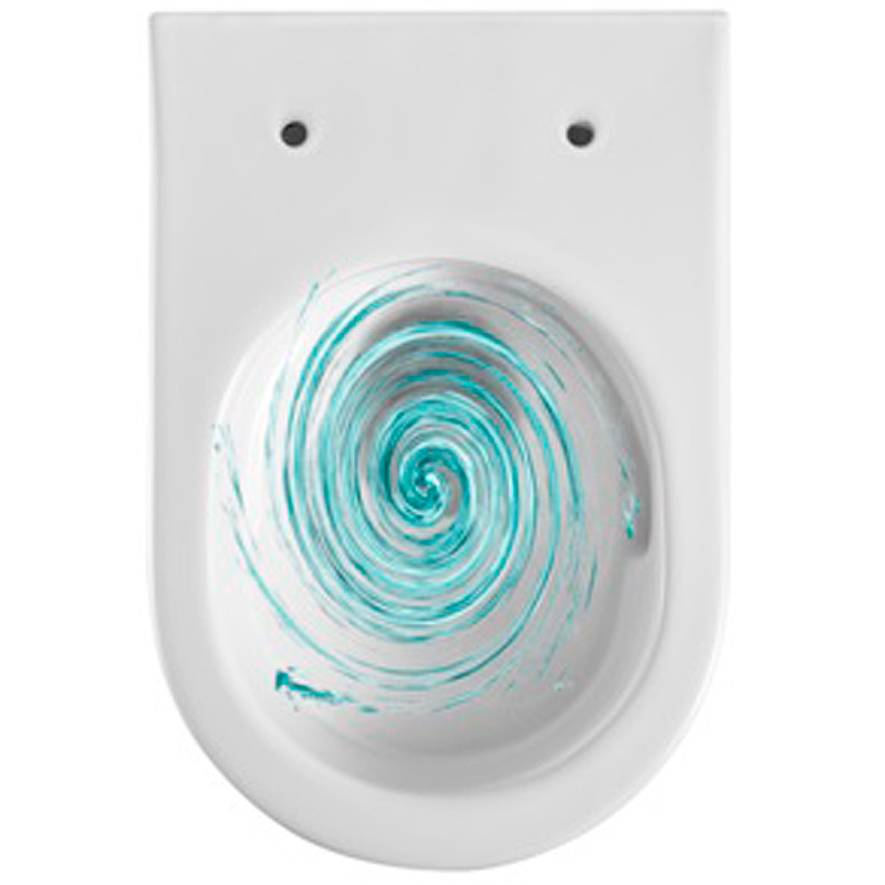 Унитаз подвесной безободковый Aquanet Оберон Tornado 531х360х344 мм сиденье микролифт AQ1365T-00