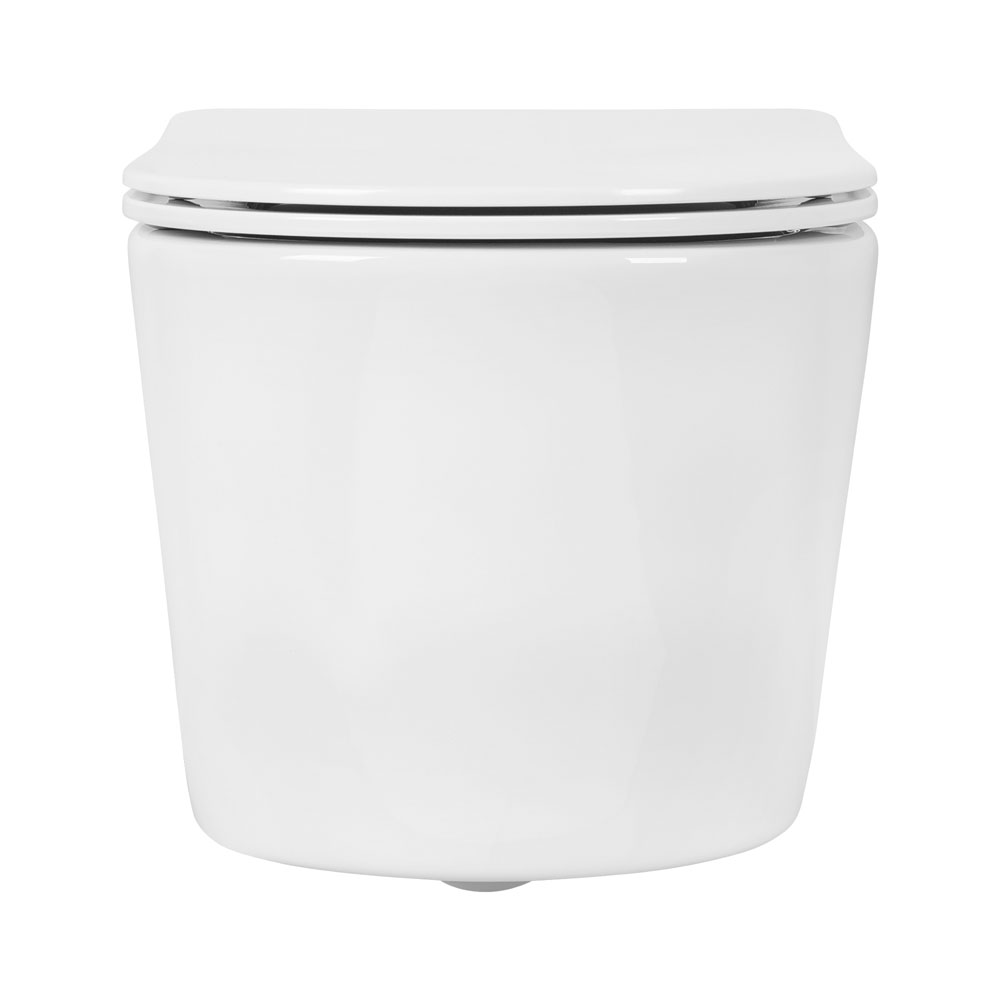 Унитаз подвесной безободковый Aquanet Оберон Tornado 531х360х344 мм сиденье микролифт AQ1365T-00