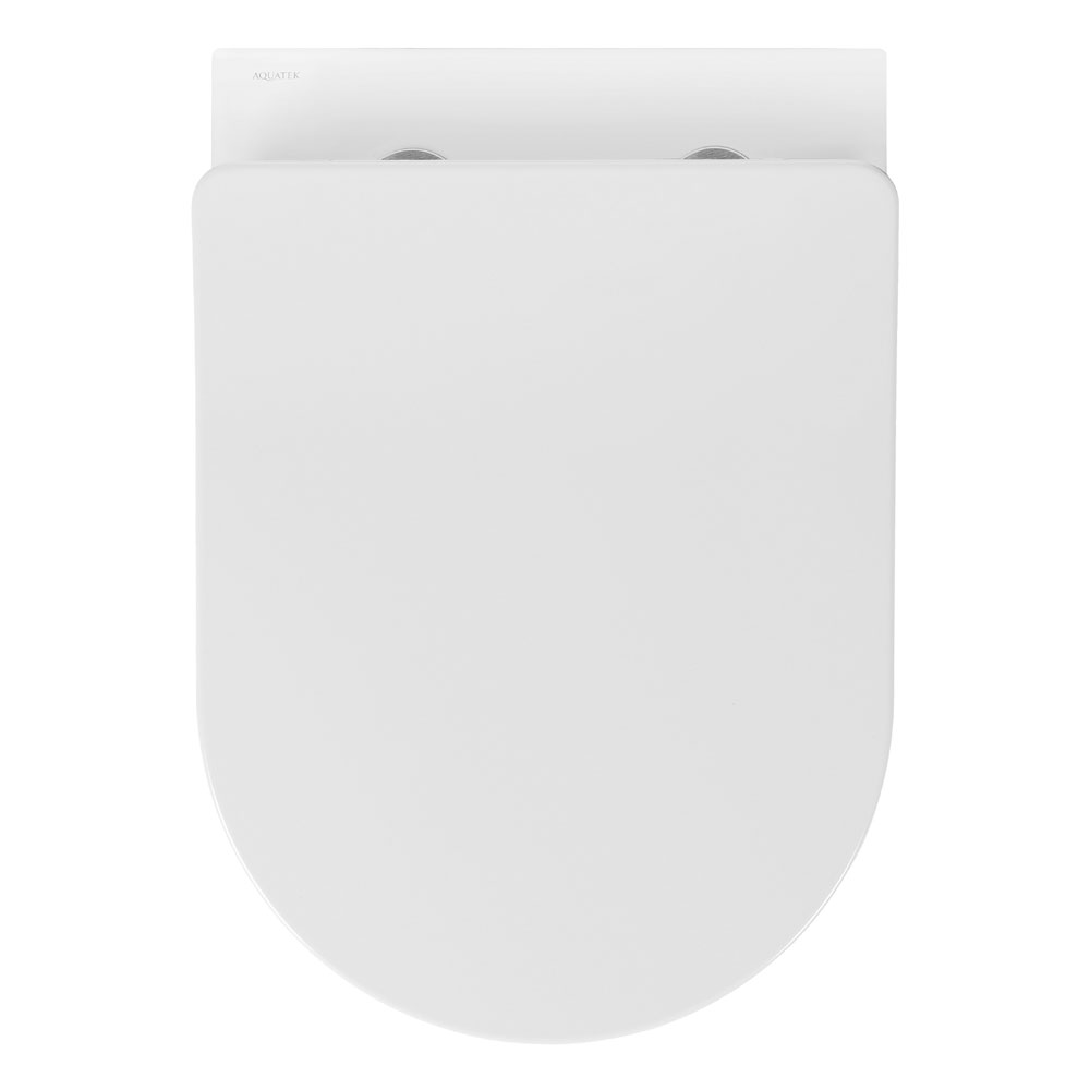 Унитаз подвесной безободковый Aquanet Оберон Tornado 531х360х344 мм сиденье микролифт AQ1365T-00