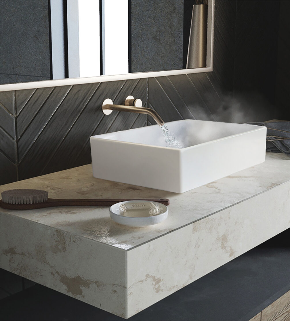 Раковина накладная Salini Novel Slim 40 WB.CT/Novel/40-N.Slim/WHT.G/S1