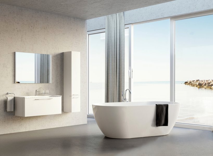 Ванна акриловая RAVAK Freedom 169х80 см отдельностоящая со сливом XC00100020