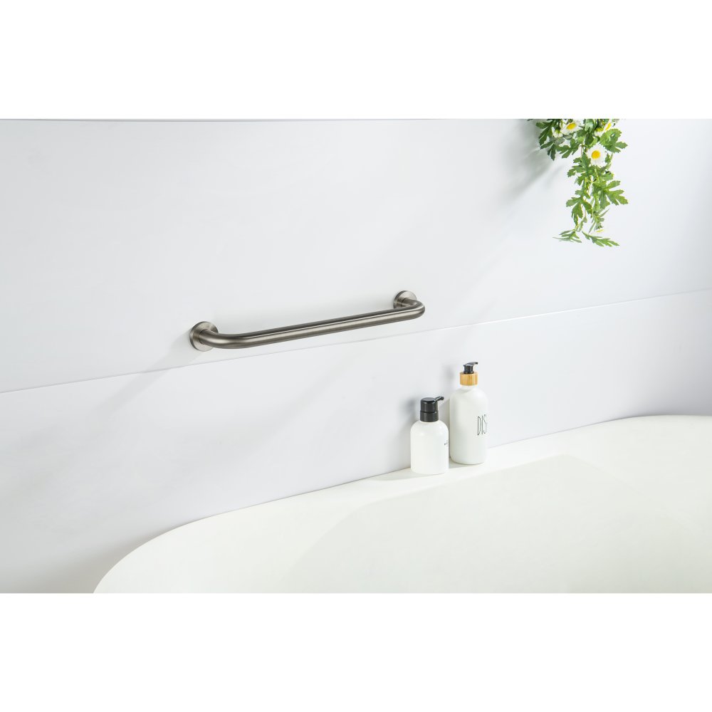 Поручень Aquatek 450 мм оружейная сталь шлифованный черный хром AQ4995BGM