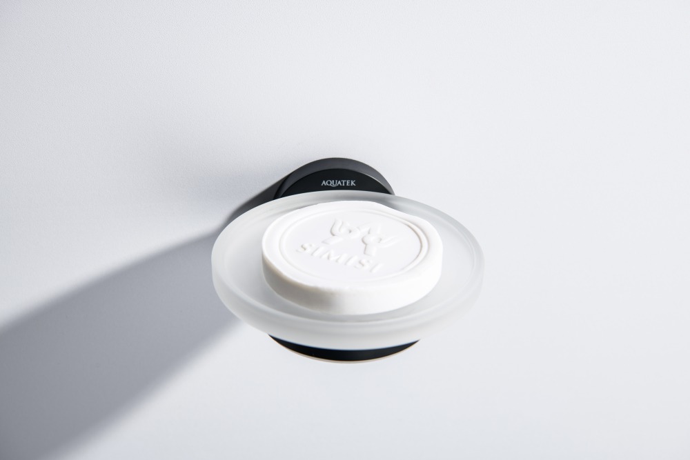 Мыльница Aquanet Европа матовый черный AQ4103MB