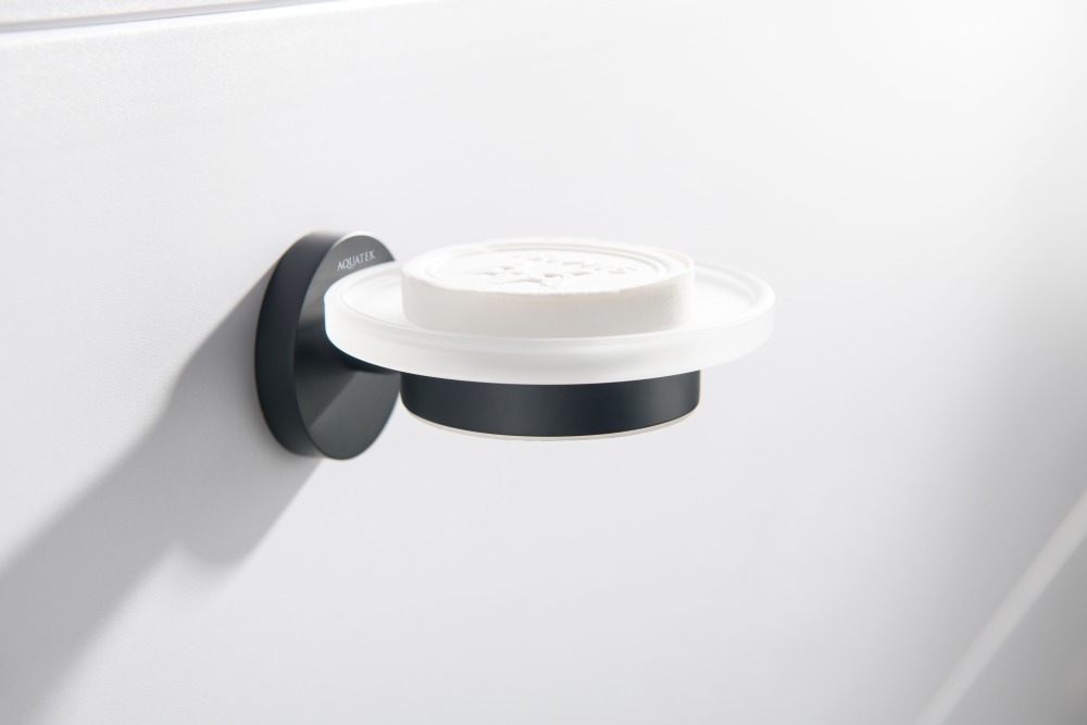 Мыльница Aquanet Европа матовый черный AQ4103MB