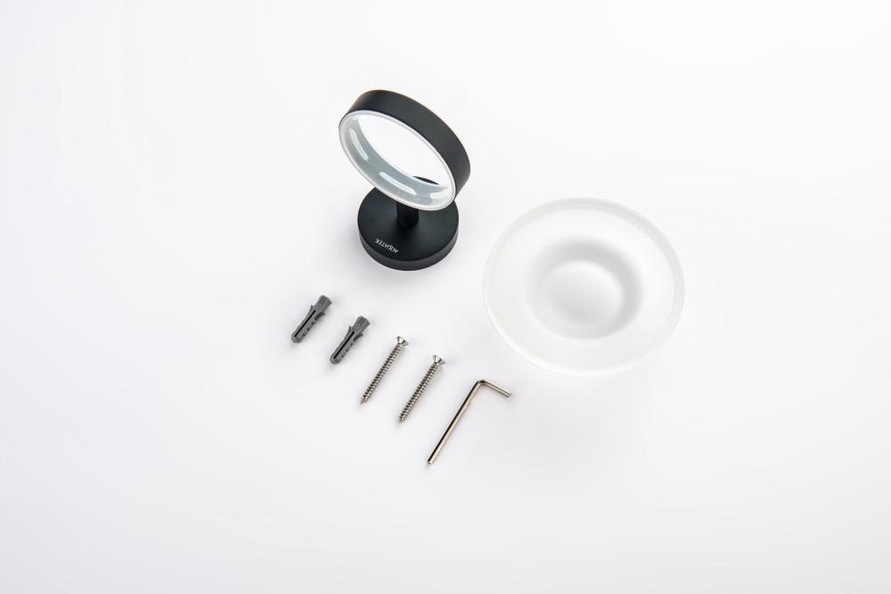 Мыльница Aquanet Европа матовый черный AQ4103MB