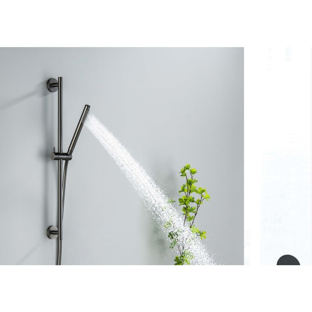 Душевой гарнитур Aquanet Европа 1jet 65 см оружейная сталь AQ2012BGM