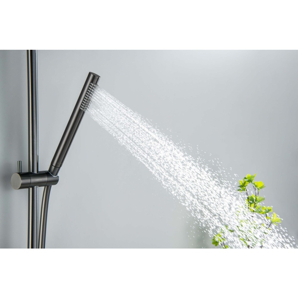 Душевой гарнитур Aquanet Европа 1jet 65 см оружейная сталь AQ2012BGM