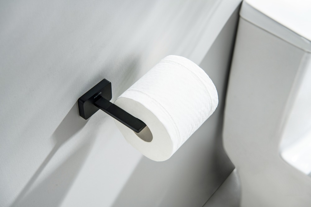 Держатель туалетной бумаги Aquatek Libra матовый черный AQ4308MB