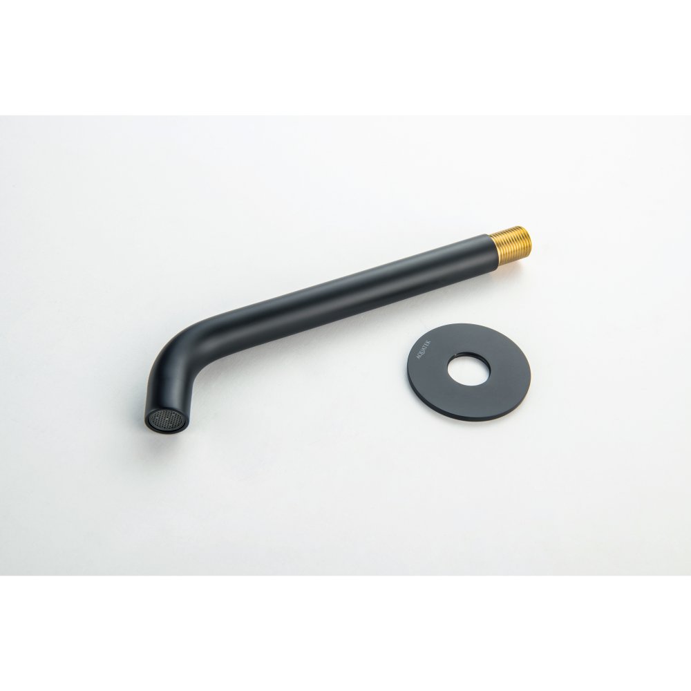 Излив для ванны Aquanet Европа 220 мм матовый черный AQ1341MB