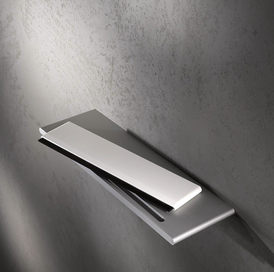 Полочка для душа со скребком KEUCO EDITION 400 алюминий серебристый анодированный RAL 9010 11559170000