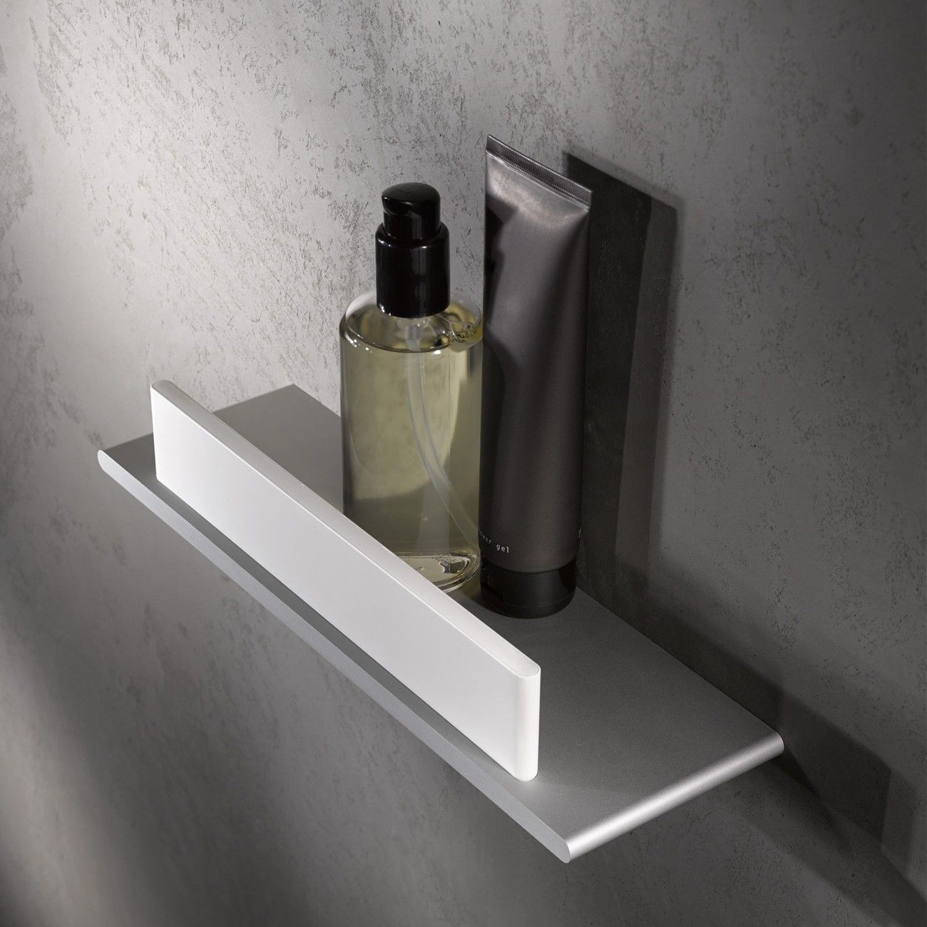 Полочка для душа со скребком KEUCO EDITION 400 алюминий серебристый анодированный RAL 9010 11559170000