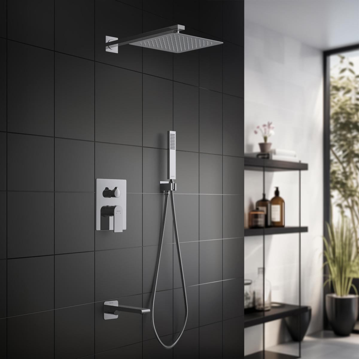 Душевой комплект 4 в 1 Aquanet ЛИРА 3 режима хром AQ1473CR