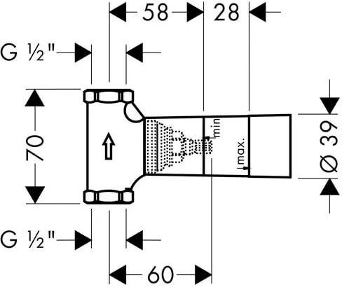 Комплект запорного вентиля Hansgrohe 15972000 + скрытая часть 15970180 15972000S130