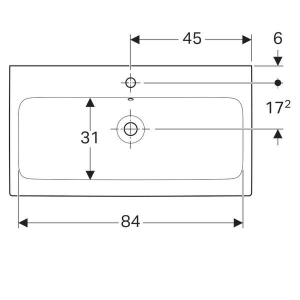 Раковина Geberit iCon 900х485 мм 124090000