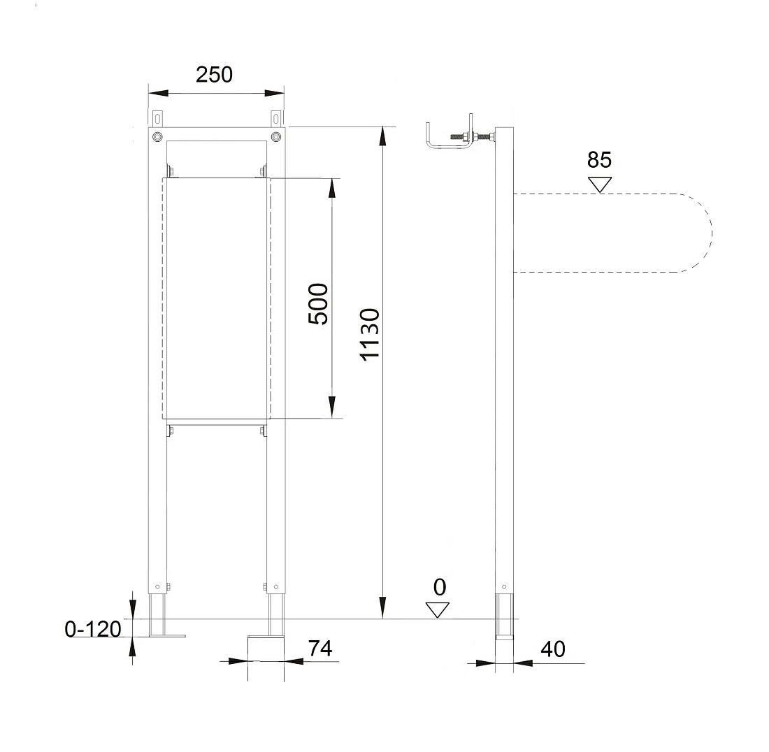 Модуль для установки поручней Aquatek INS-0000021