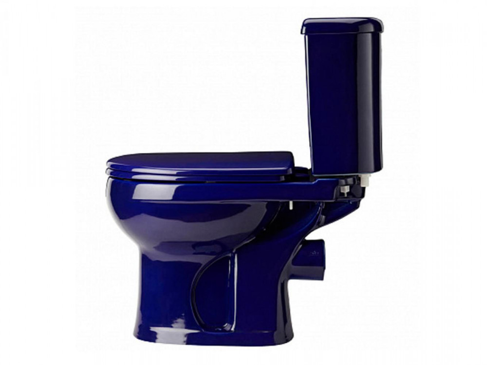 Унитаз-компакт Santeri Ирида Стандарт синий горизонтальный выпуск 40355110402
