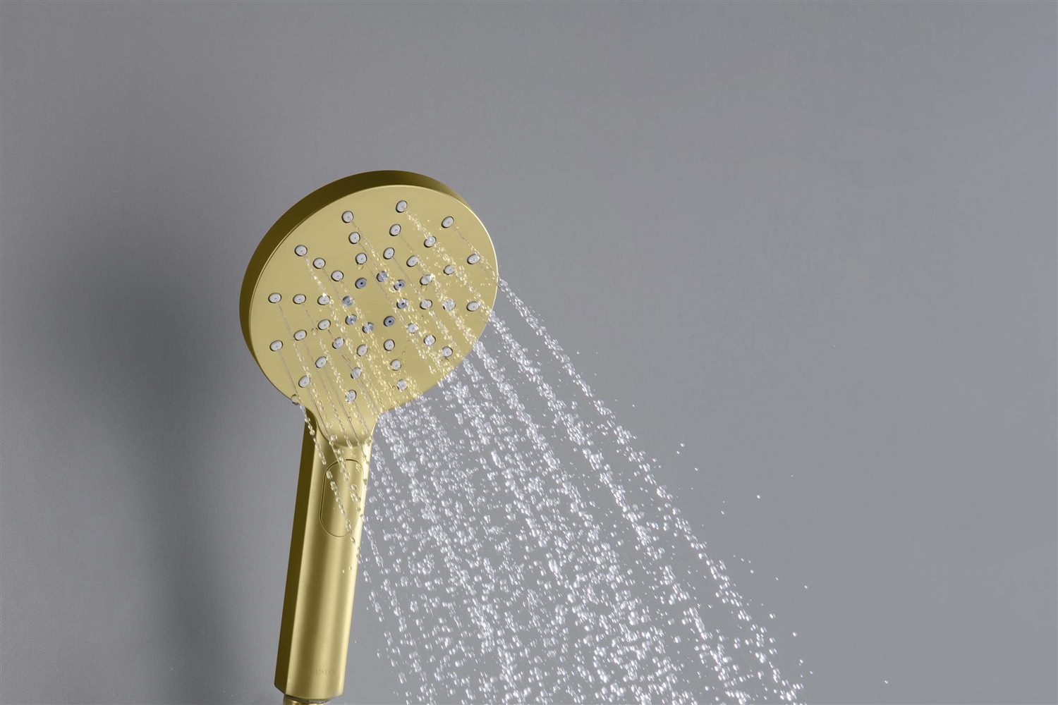 Ручной душ Aquanet Оберон Select 120 3jet шлифованное золото AQ2006BG