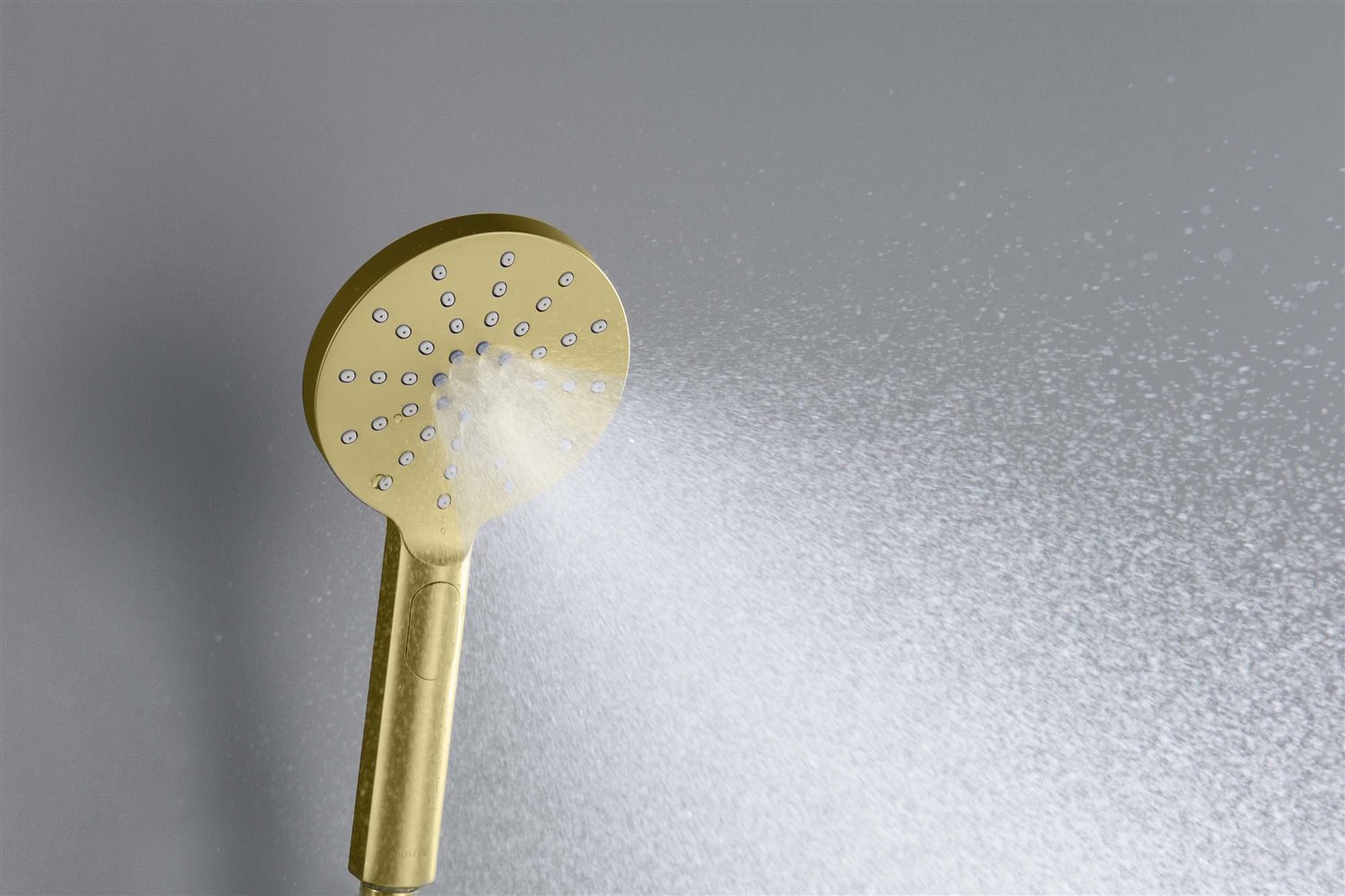 Ручной душ Aquanet Оберон Select 120 3jet шлифованное золото AQ2006BG