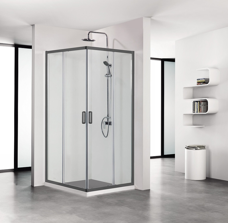 Душевой уголок Aquanet ARI KV 09020BL 900x900x2000 мм квадратный черный/прозрачное стекло AQ ARI KV 09020BL