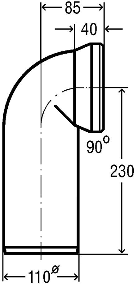 Отвод соединительный Viega 90° D=100 мм модель 3811 альпийский белый 100551