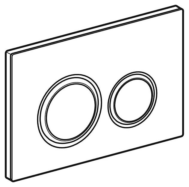 Клавиша смыва Geberit Sigma21 двойная стекло черное/хром 115.884.SJ.1