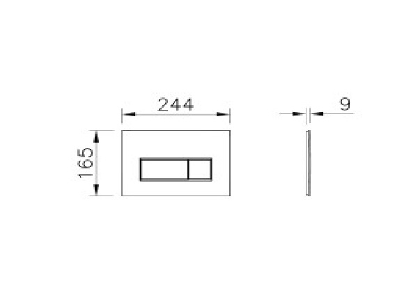 Панель смыва VitrA Root Square золото 740-2324