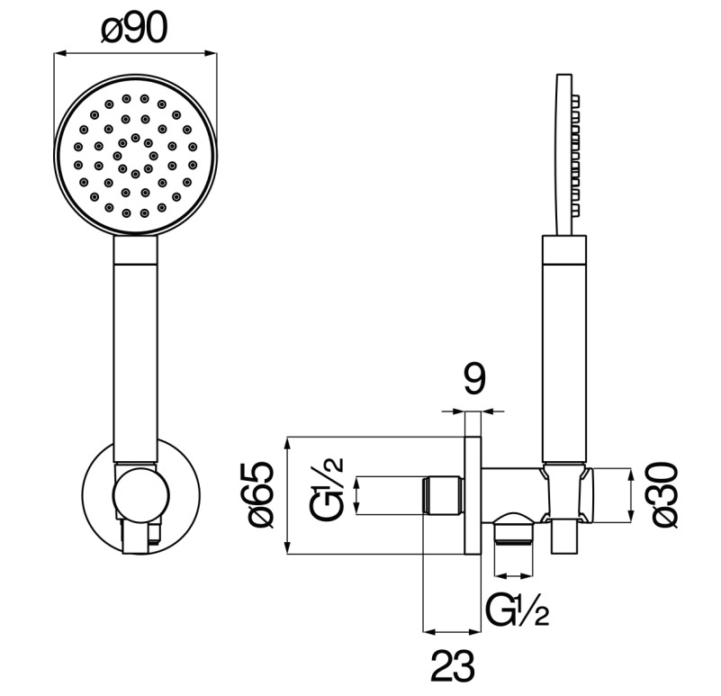 Душевой набор Paffoni Sole AD146/54IX