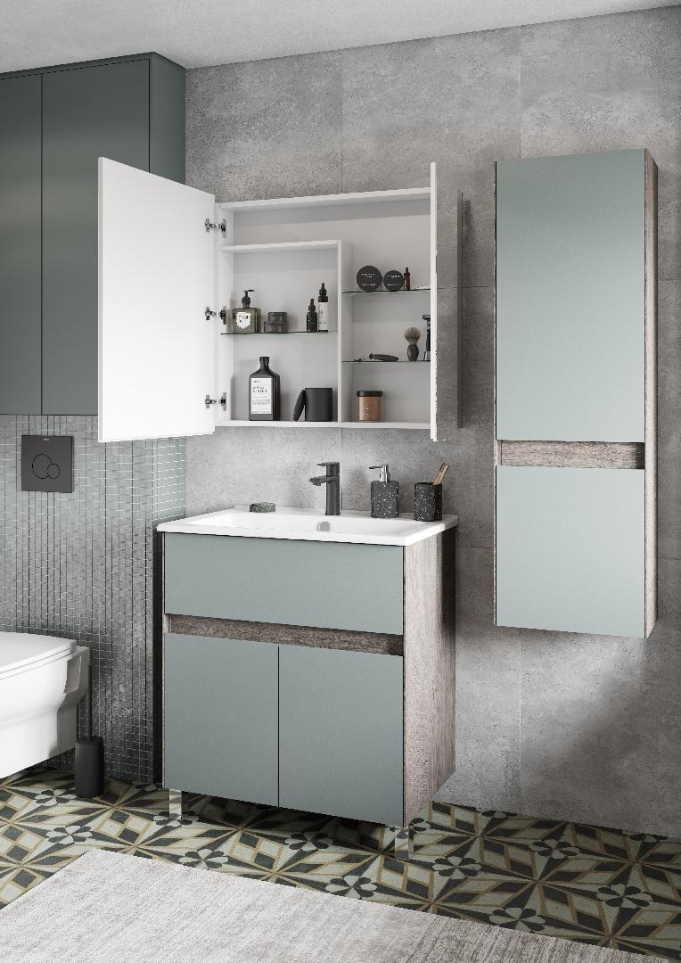 Зеркальный шкаф Aquaton Лондри 80 1A267202LH010