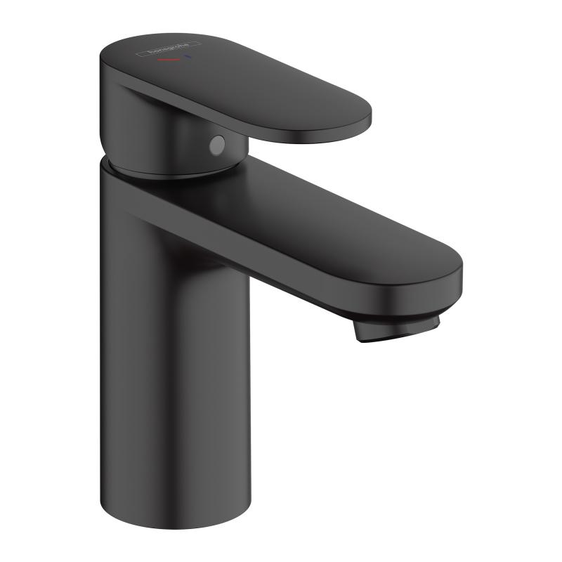 Смеситель для раковины Hansgrohe Vernis Blend 100 без донного клапана матовый черный 71580670