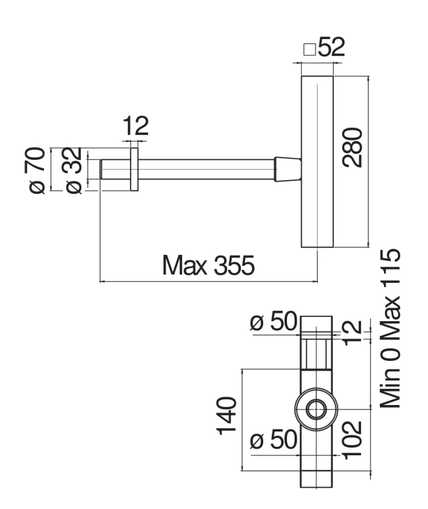 Сифон Avenue AV00102/3CR