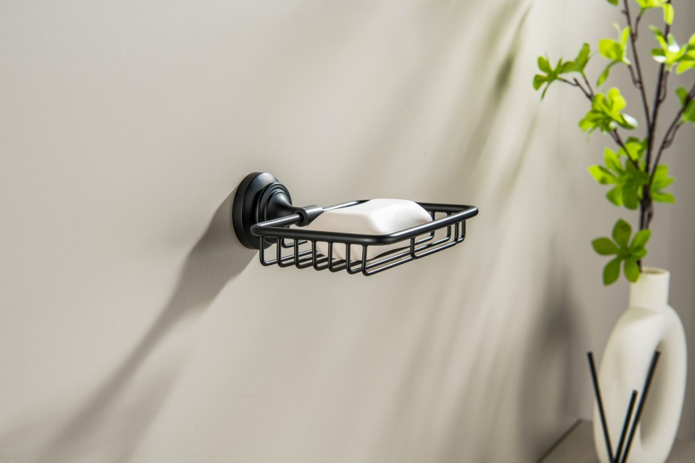 Мыльница-решетка Aquanet Классик матовый черный AQ4533MB