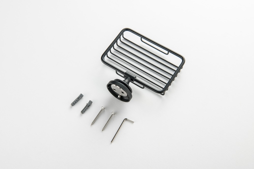 Мыльница-решетка Aquanet Классик матовый черный AQ4533MB