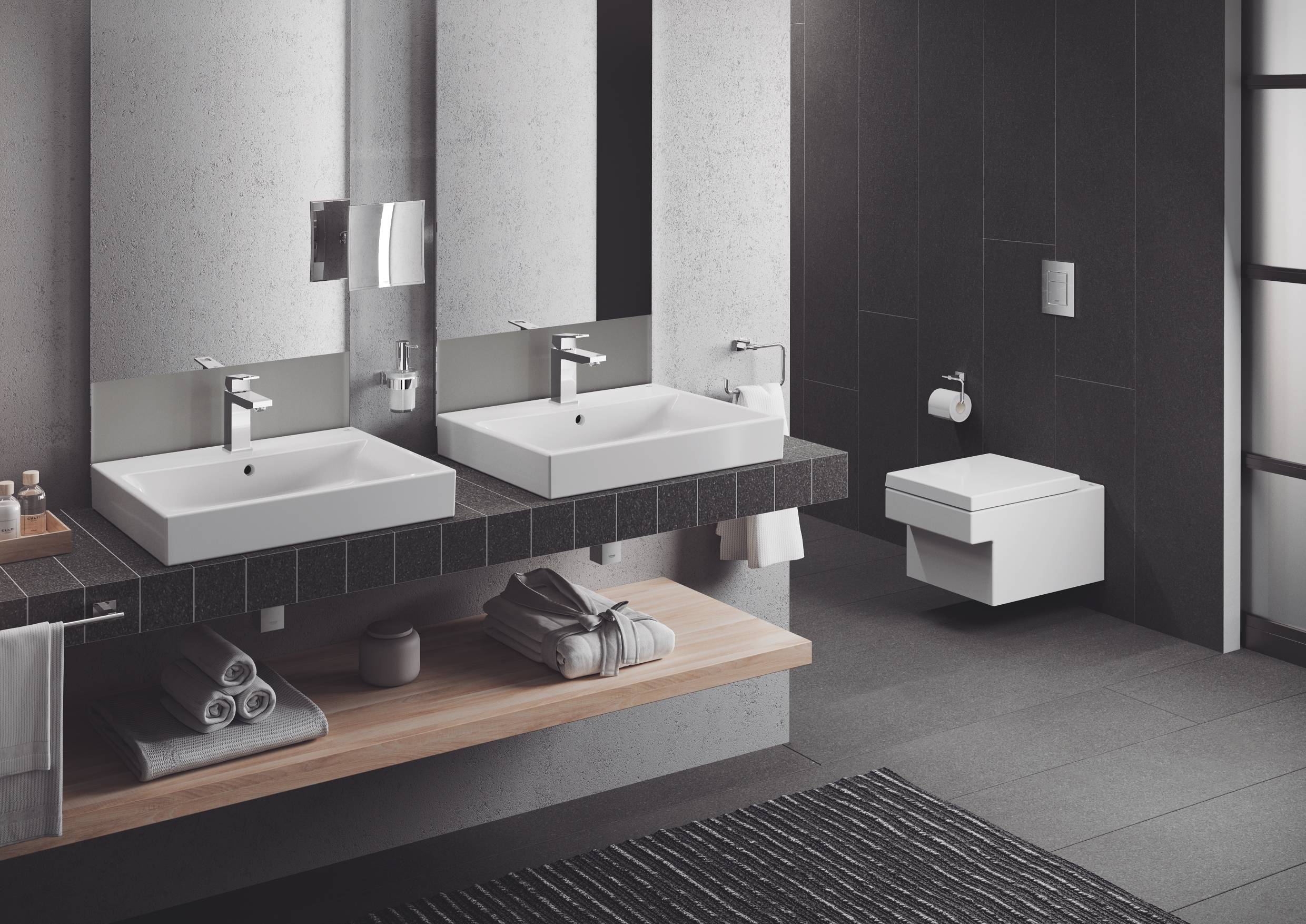 Раковина накладная GROHE Cube Ceramic 60 см PureGuard 3947700H