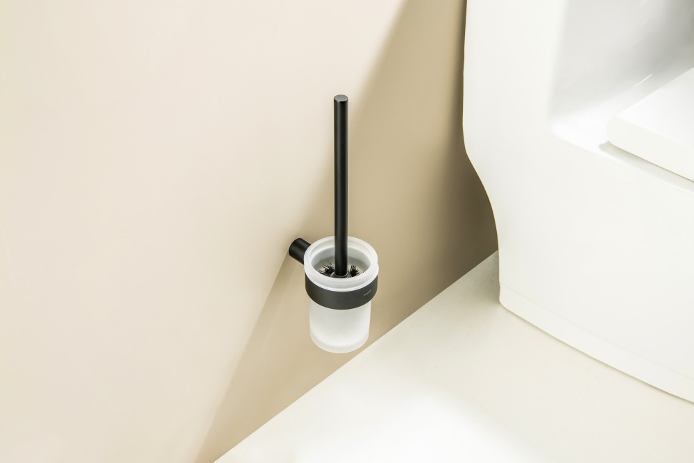 Ершик для унитаза Aquatek Лира матовый черный AQ4410MB