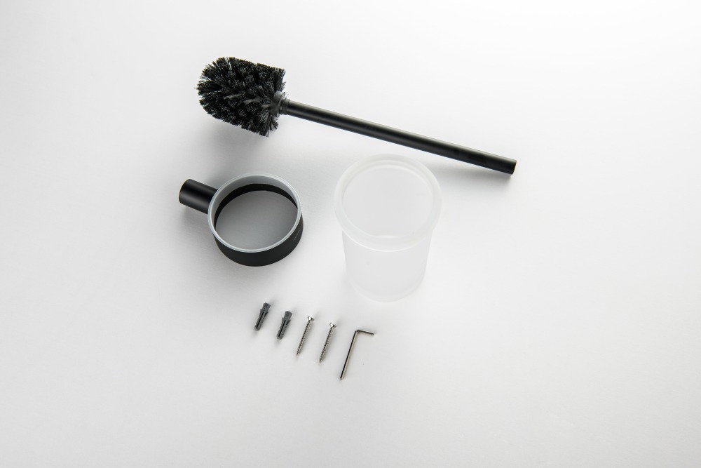 Ершик для унитаза Aquatek Лира матовый черный AQ4410MB