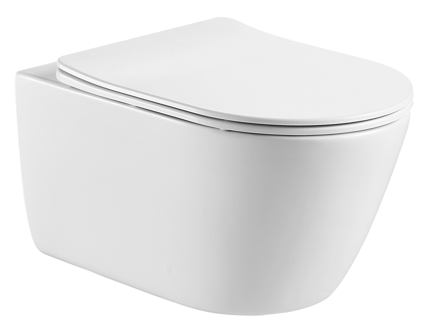 Унитаз подвесной безободковый Aquanet Оберон Tornado 531х360х344 мм сиденье микролифт AQ1365T-00