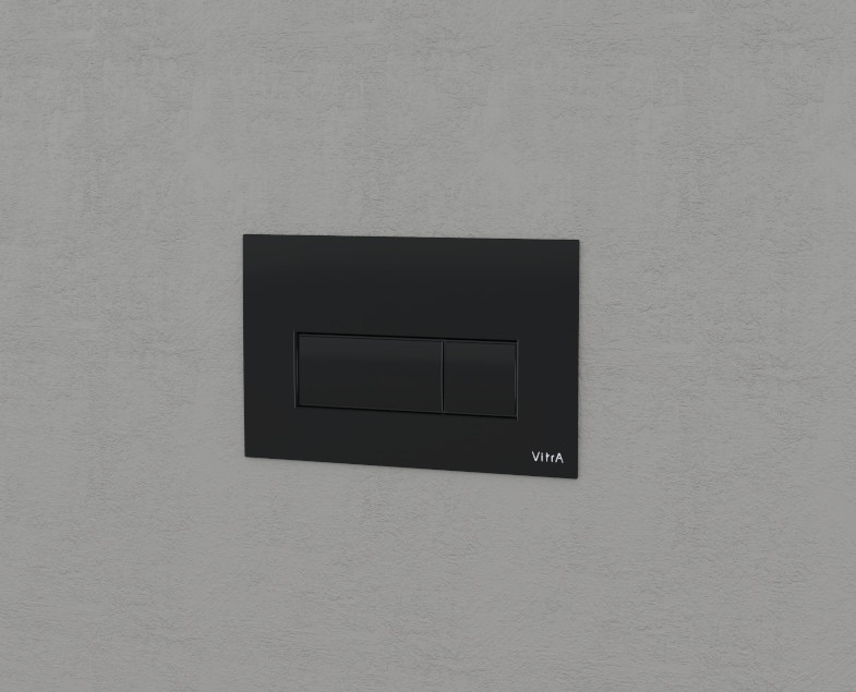 Панель смыва VitrA Root Square матовый черный 740-2311