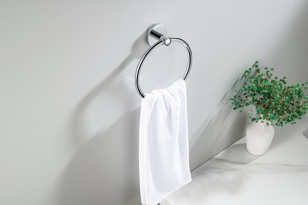 Полотенцедержатель-кольцо Aquatek Оберон хром AQ4212CR