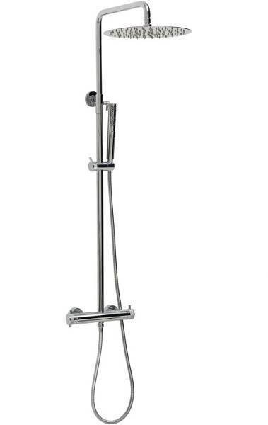 Душевая стойка Allen Brau Fantasy с термостатом и верхним душем 30 см хром 5.11001-00
