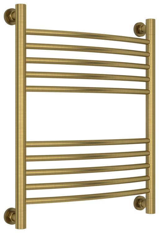 Полотенцесушитель водяной Сунержа Богема + выгнутая 600x500 мм состаренная латунь 05102216050