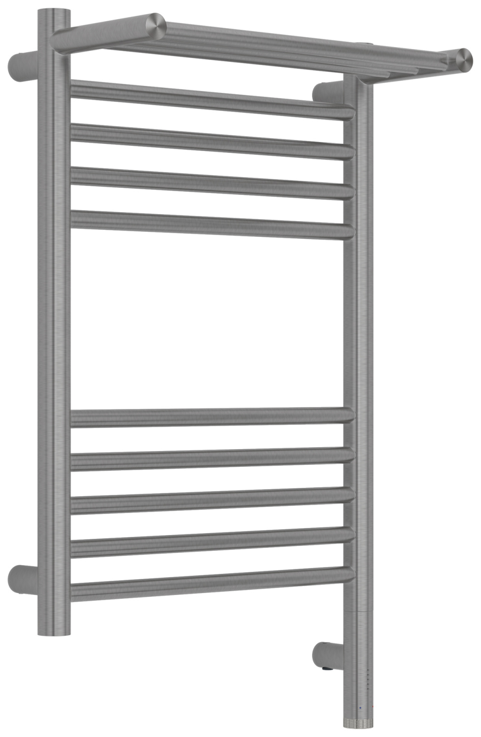 Полотенцесушитель электрический Сунержа Богема 3.1 с 1 полкой 400x600 мм правый сатин браш 071-6007-6040