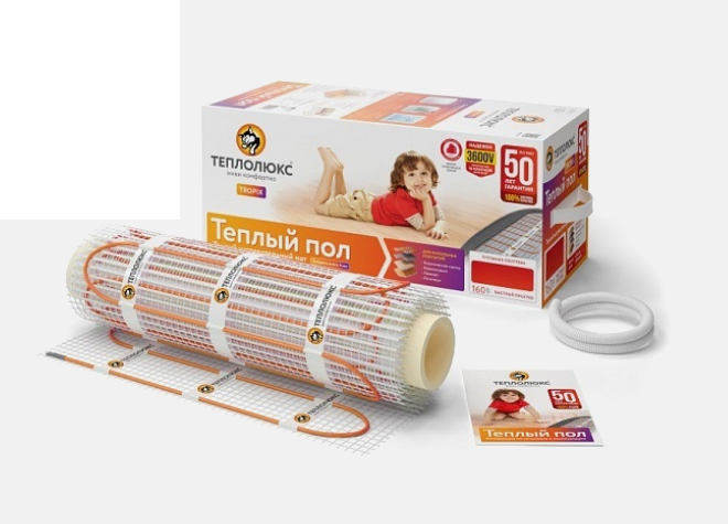 Нагревательный мат Теплолюкс Tropix МНН 160-10,0 1600 Вт 10.0 м² 2206235